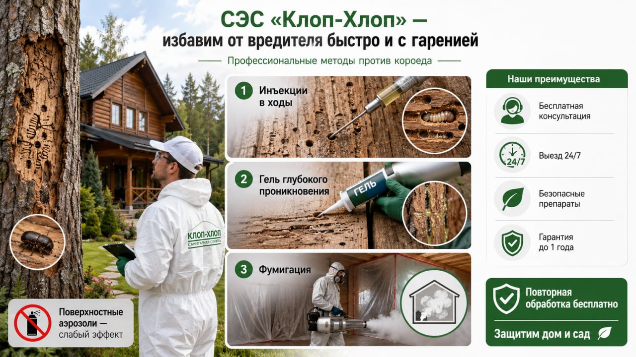 СЭС &laquo;Клоп‑Хлоп&raquo; &ndash; избавим от вредителя быстро и с гарантией